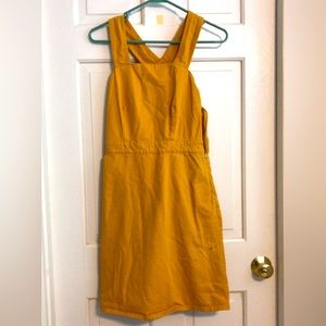 Yellow Universal Thread Overall Dress